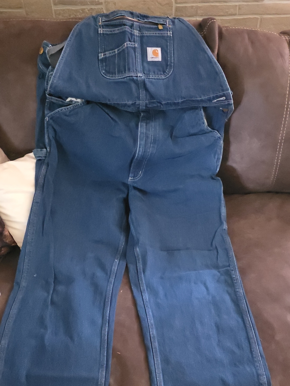 Carhartt Men’s Dark Blue Relaxed Fit Denim Jeans